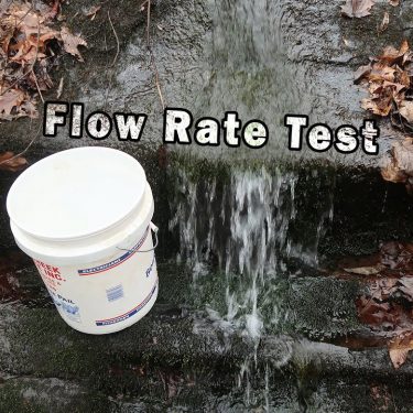 Flow rate test
